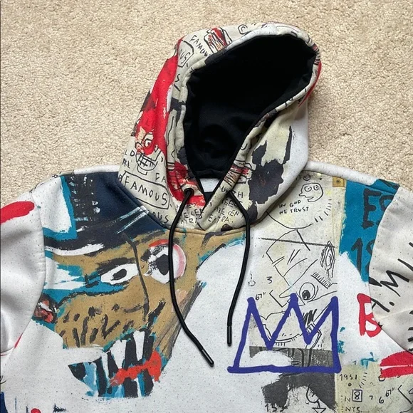 Members Only Jean-Michel Basquiat Multicolor Graphic Hoodie - Picture 4 of 10